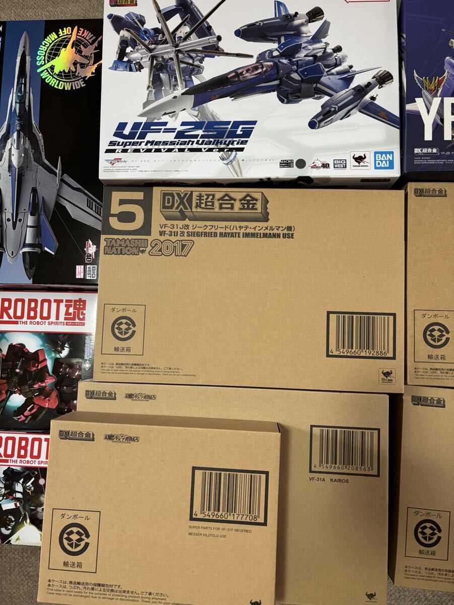 4 ROBOT魂 DX超合金 ガンダム METAL スーパーパーツ VF-25G YF-29 VF-31J VF-31F VF-31A RVF-171EX VF-31AX RX-178 RMS-117 VF-25_画像3