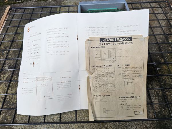★☆1円スタート！　通電未確認につきジャンク！　アストロファイター　説明書付き　昭和レトロ　　ゲーム機　基板　☆★_画像7