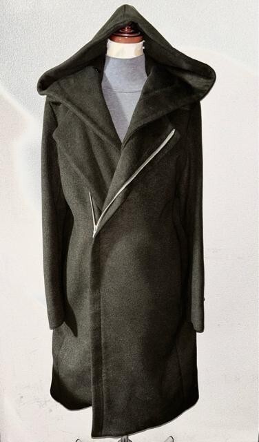 即落 送料無料 美品 NO ID. ノーアイディー 定価2.5万円程 ウール 起毛 コート ジャケット ロック ビジュアル セレクト ドメス 冬 アウター_画像7