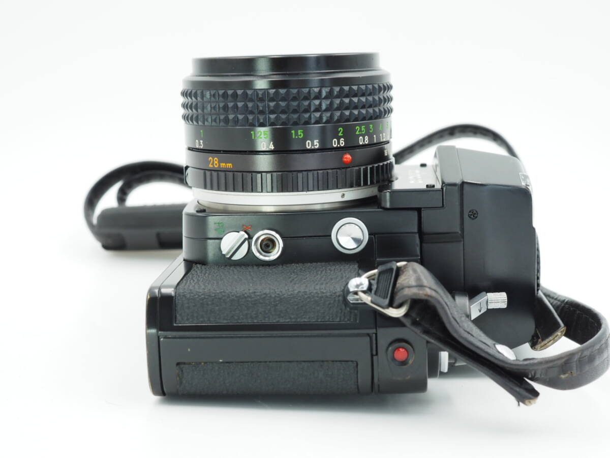 minolta / ミノルタ / X-1 / MINOLTA MC W.ROKKOR 28mm F3.5 / レンズ前キャップ , カメラケース (下部のみ) 付き【GA04】_画像9