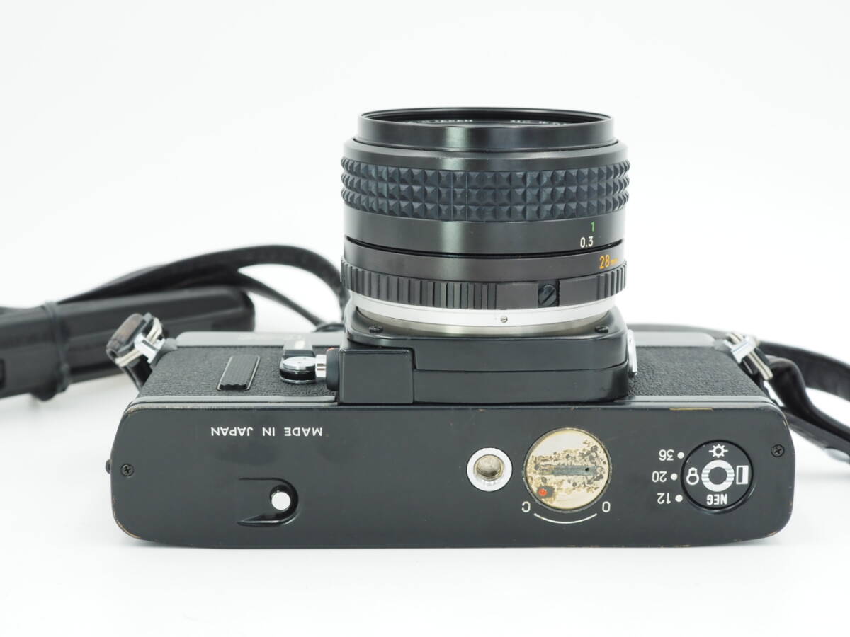 minolta / ミノルタ / X-1 / MINOLTA MC W.ROKKOR 28mm F3.5 / レンズ前キャップ , カメラケース (下部のみ) 付き【GA04】_画像8