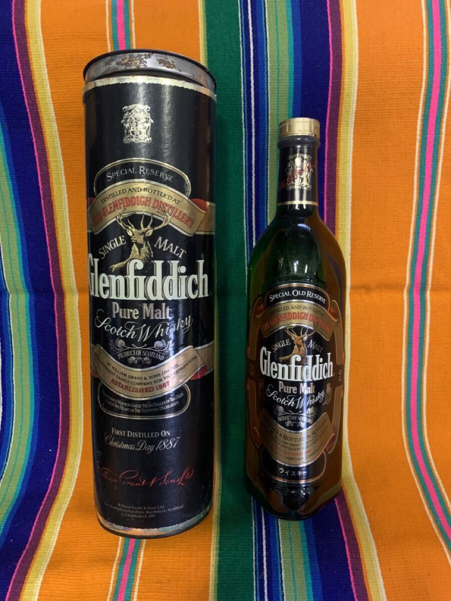 【送料無料】Glenfiddich 古酒 ウイスキー Napolon cognac otard コルク中折れ_画像1