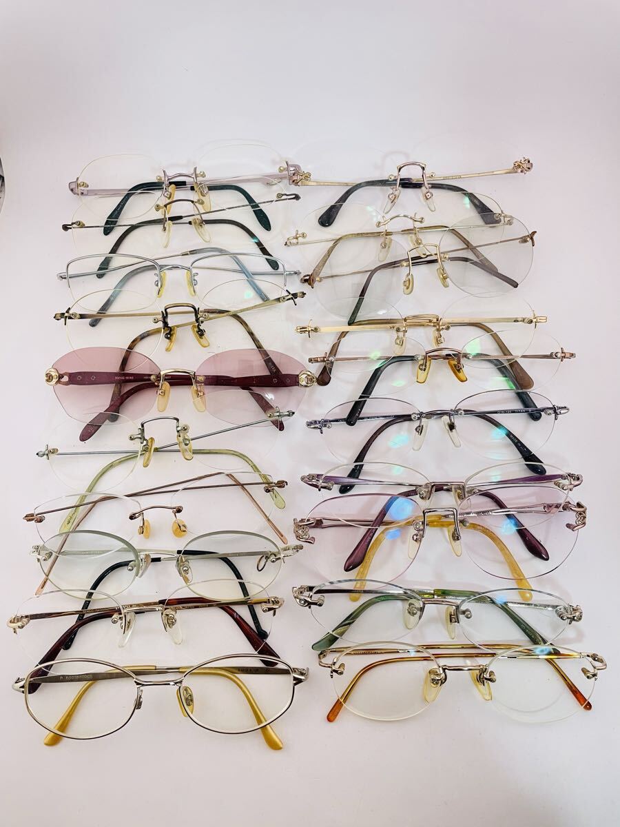 QA27 Rodenstock/ Renoma/Sonia rykiel/Courreges Paris まとめ メガネ フレーム ビンテージ 度入り 金属製 老眼鏡 眼鏡_画像1