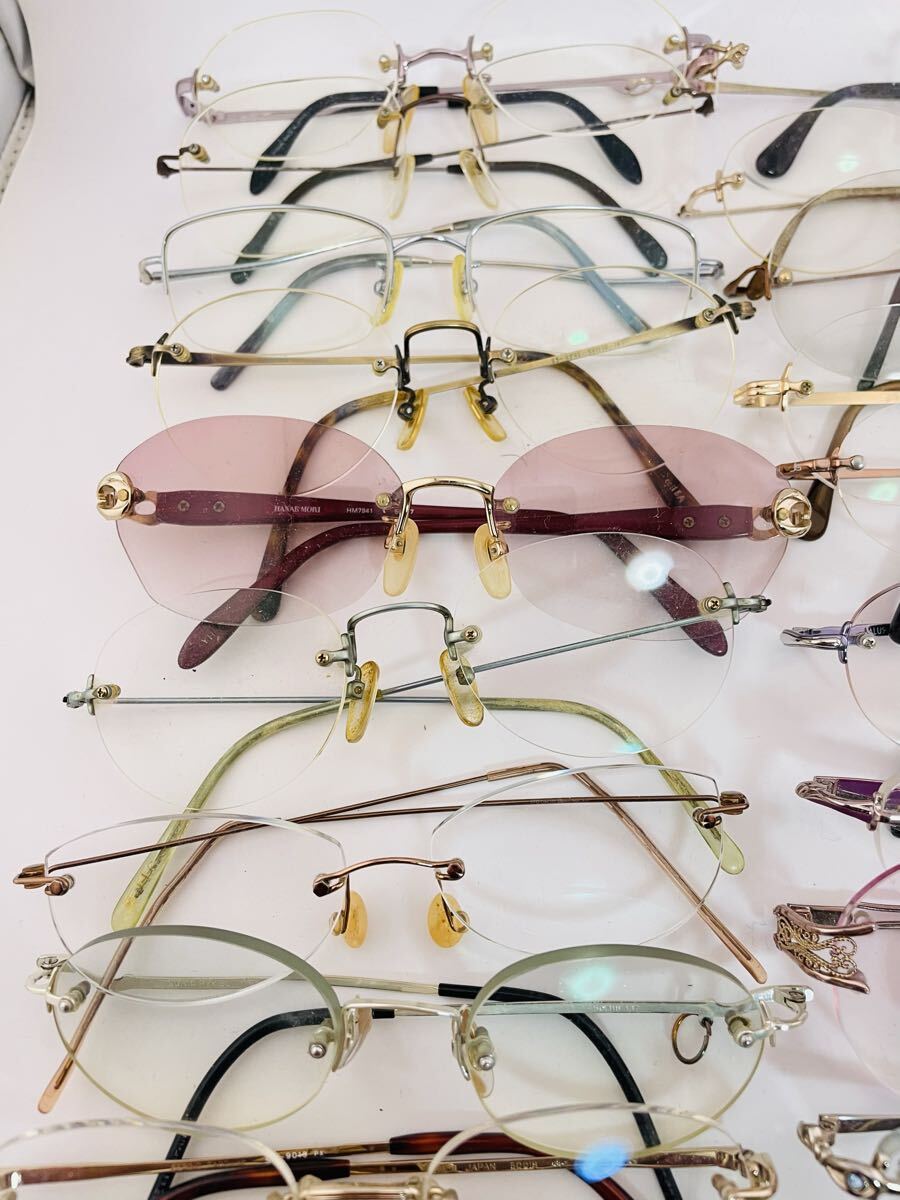 QA27 Rodenstock/ Renoma/Sonia rykiel/Courreges Paris まとめ メガネ フレーム ビンテージ 度入り 金属製 老眼鏡 眼鏡_画像3