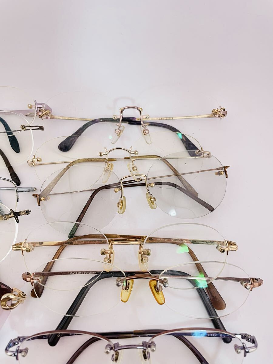 QA27 Rodenstock/ Renoma/Sonia rykiel/Courreges Paris まとめ メガネ フレーム ビンテージ 度入り 金属製 老眼鏡 眼鏡_画像5