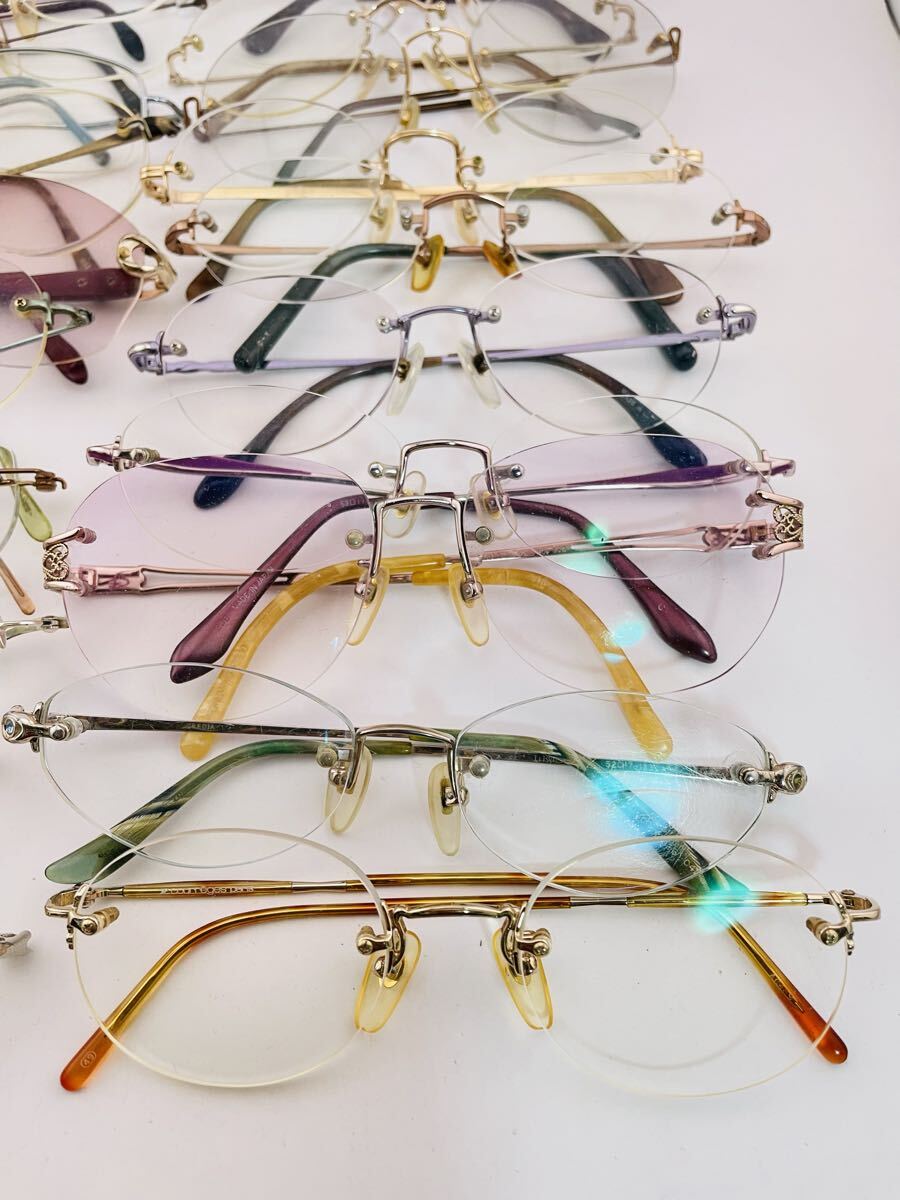 QA27 Rodenstock/ Renoma/Sonia rykiel/Courreges Paris まとめ メガネ フレーム ビンテージ 度入り 金属製 老眼鏡 眼鏡_画像7