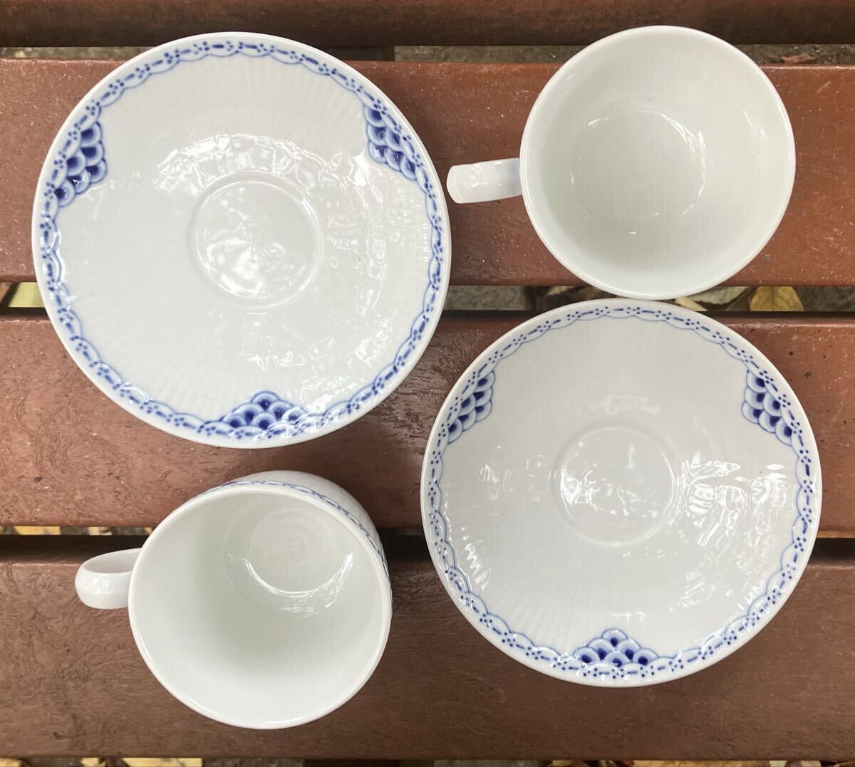 ROYAL COPENHAGEN Princess teacup C/S ×2 бесплатная доставка 