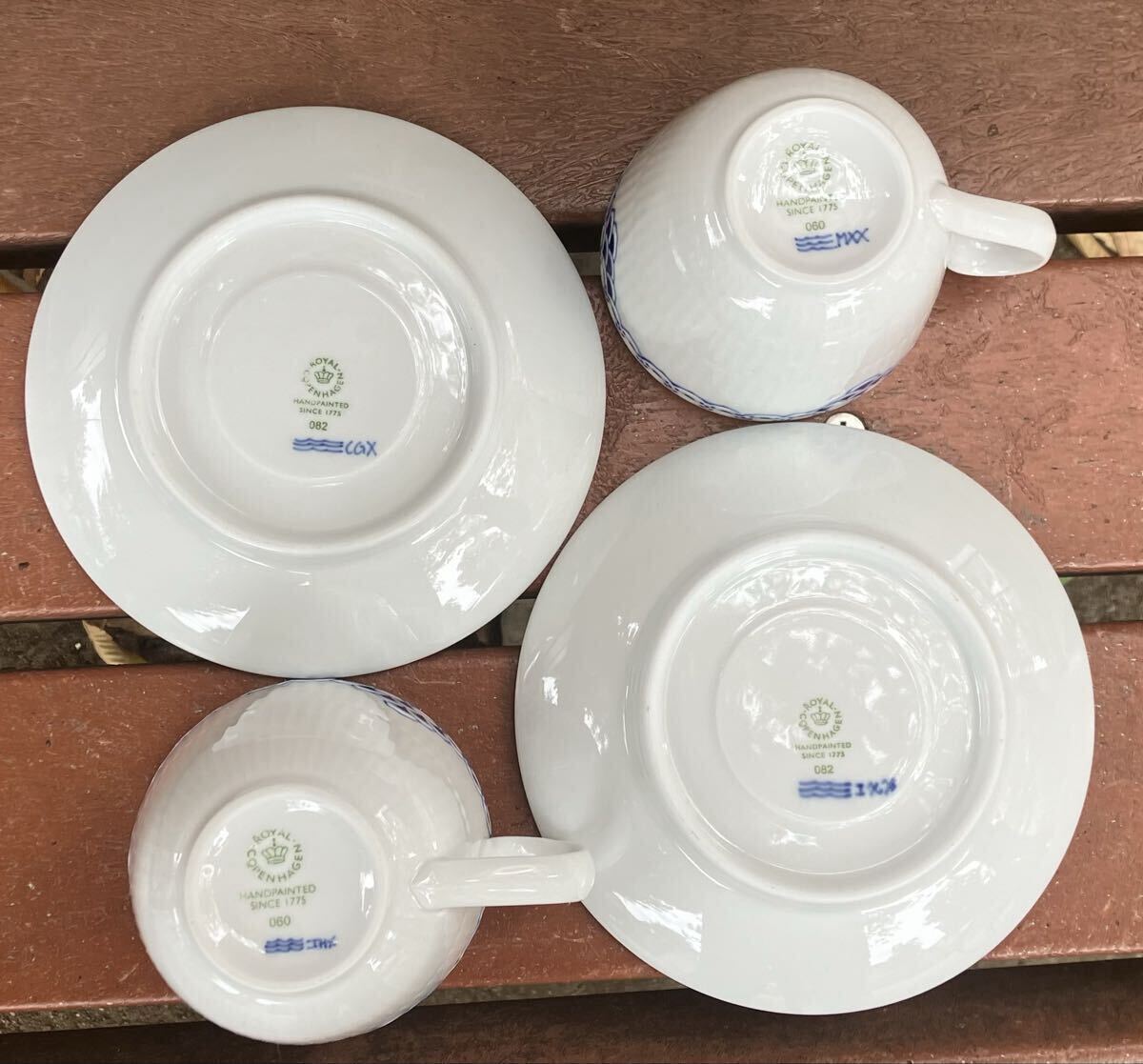 ROYAL COPENHAGEN Princess teacup C/S ×2 бесплатная доставка 