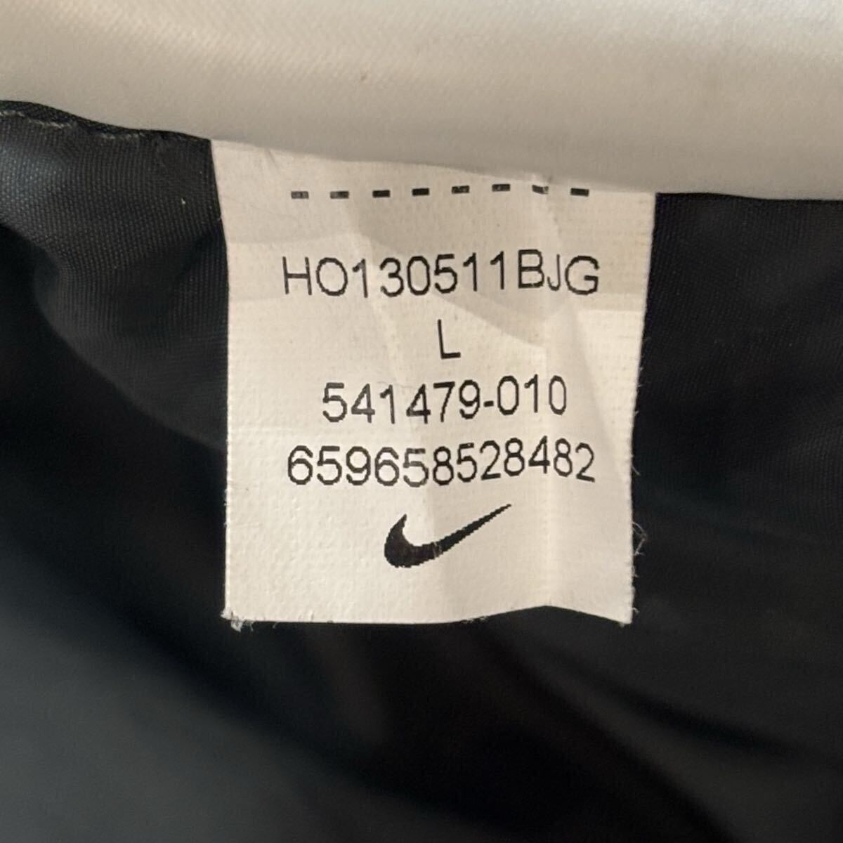 NIKE ナイキ ダウンジャケット ダウンパーカ フルジップ キルティング ロゴプリント 防寒 肉厚 ダークグレー系 メンズ L 541479-010_画像9