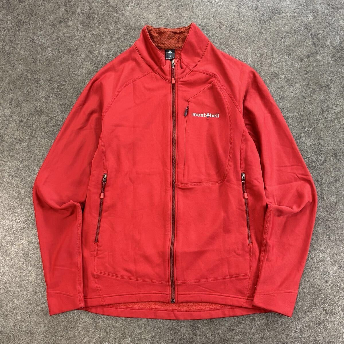 mont-bell CLIMAPLUS モンベル クリマプラス トレールアクションジャケット ラグラン ロゴ刺繍 軽量 登山 ストレッチ メンズ 1106540_画像1