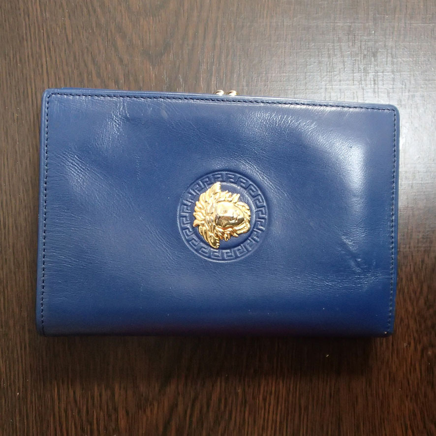VERSACEヴェルサーチ折り財布(ブルー)_画像3