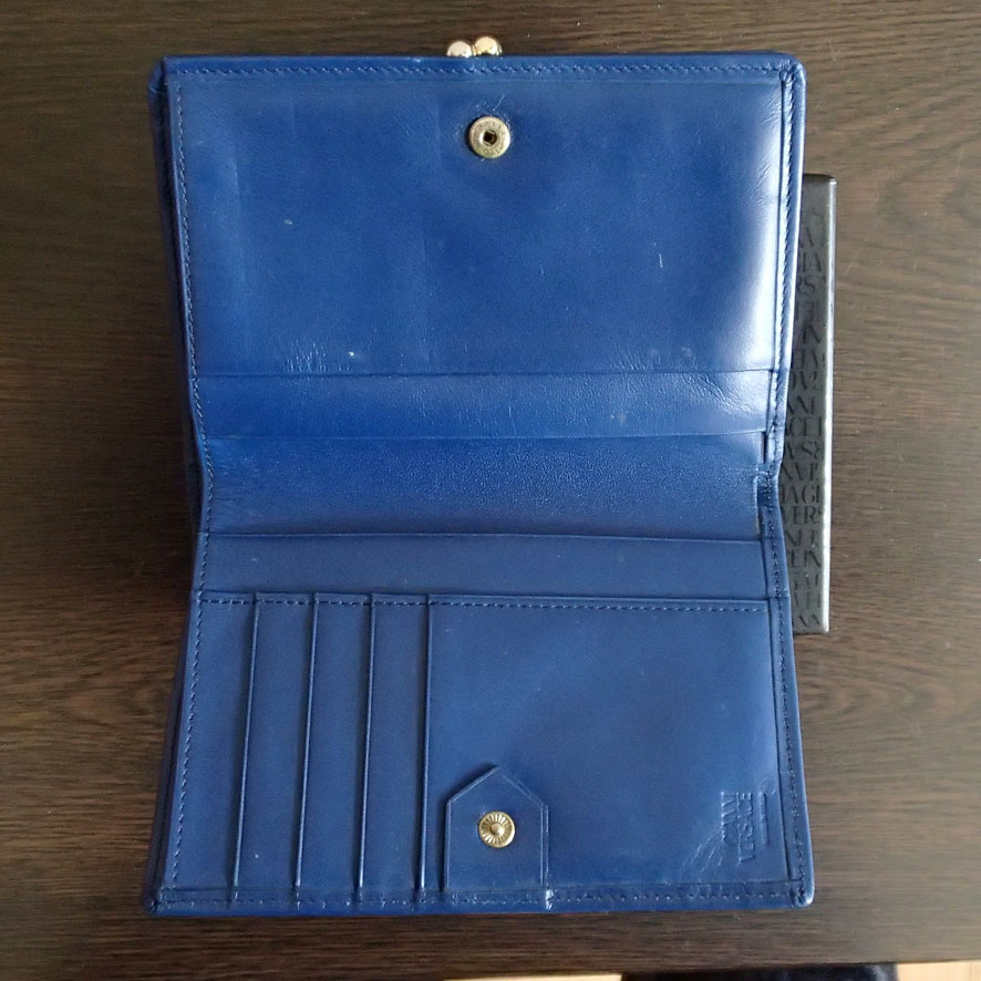 VERSACEヴェルサーチ折り財布(ブルー)_画像4