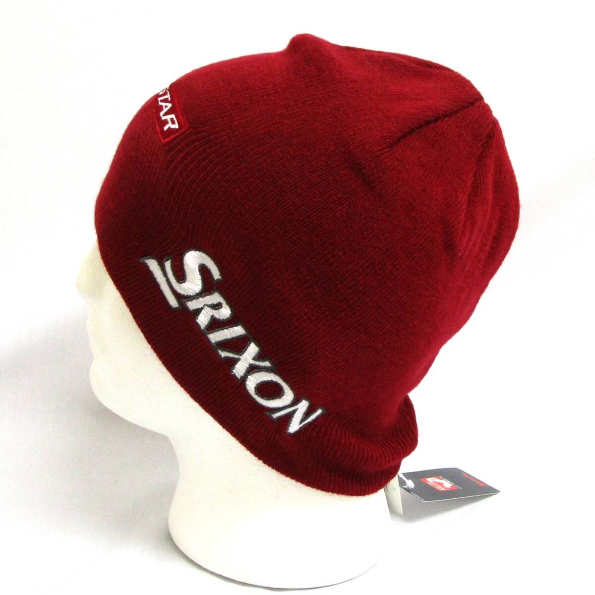 SRIXON ニットキャップ SMH0170X ボルドー 送料無料 スリクソン ツアープロ着用モデル Z-star Cleveland クリーブランド_画像3
