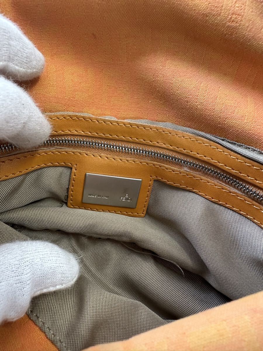 FENDI フェンディ ミニマンマバケット ハンドバッグ ズッキーノ ワンショルダー_画像5