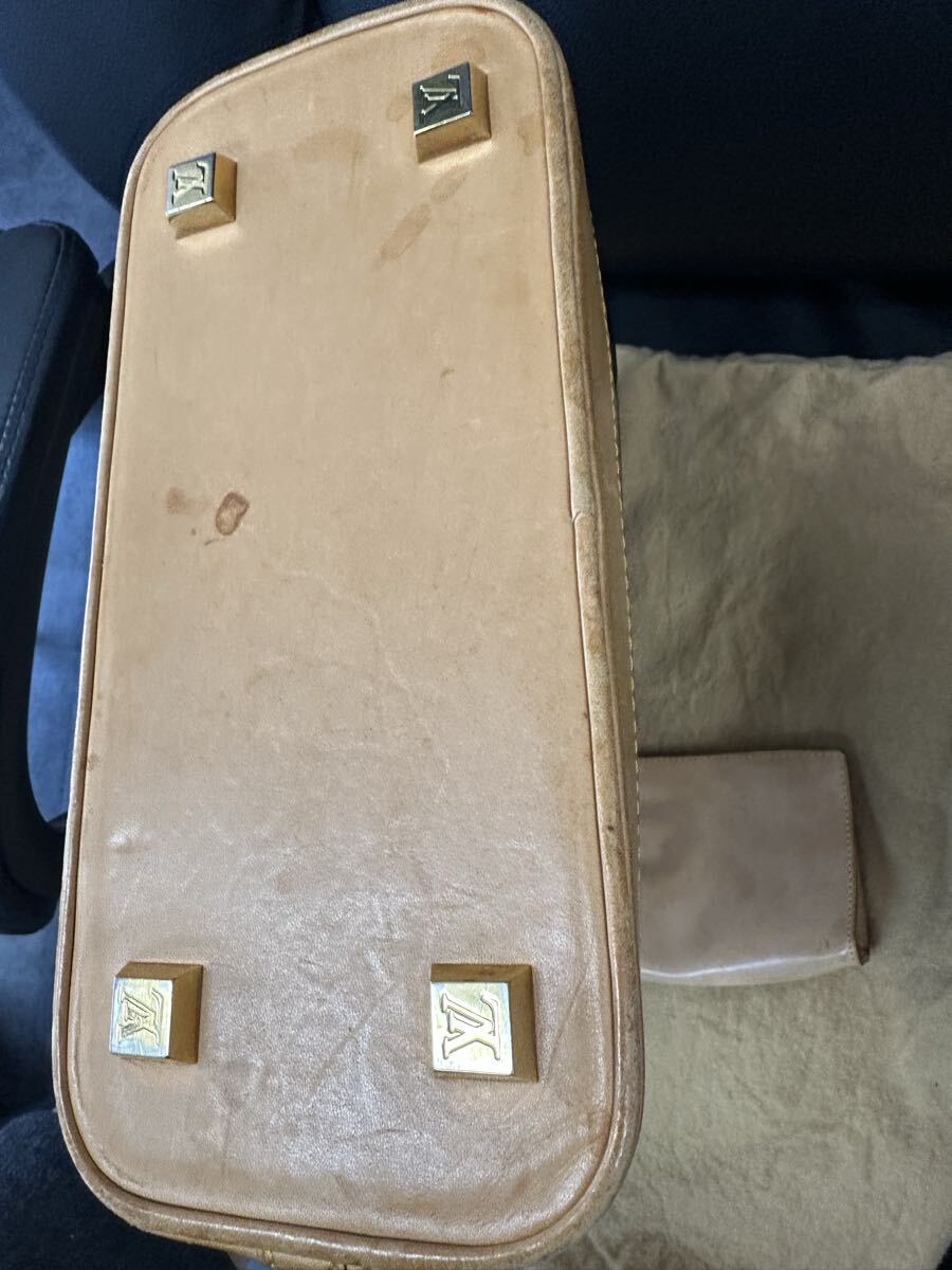 LOUIS VUITTON ルイ ヴィトン モノグラムビニール カバ アンブルPM トートバッグ ショルダーバッグ ポーチ付き クリアブラウン 茶 M92502 _画像6