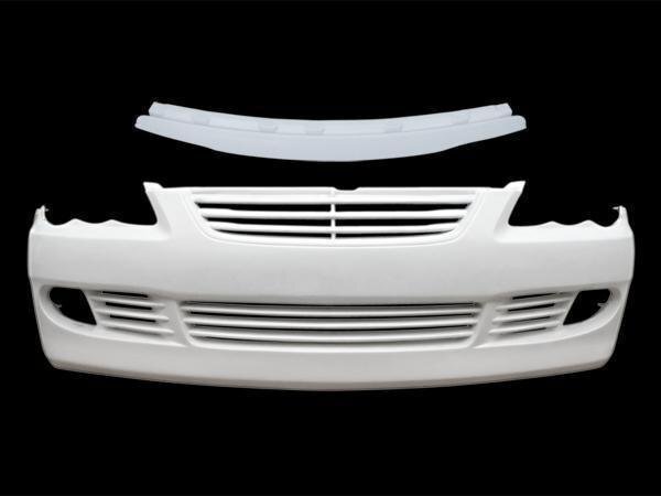 GRX 120 系 マークX エックス フロント バンパー スポイラー エアロ フードトップモールセット_画像4