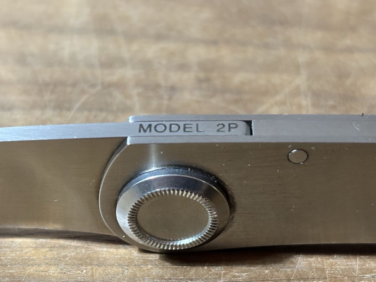 【1円〜】GERBER PAUL KNIFE Model 2P ガーバー ポールナイフ U.S.PAT 3942249 純正ケース 取説 レザーシース付 ヴィンテージ アメリカ製_画像4