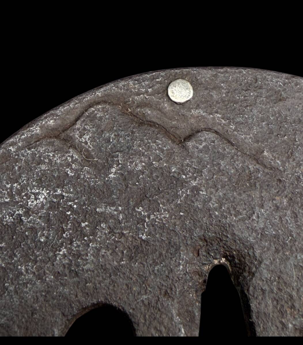 [.] золотой дом произведение металлический земля .. умение гарда меча .... для японский меч принадлежности диаметр примерно 7.8cm вес примерно 125.59g Zaimei r-1143