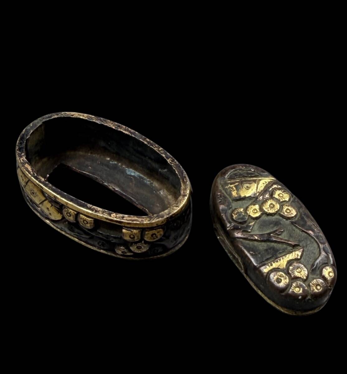 [.] высота гравюра .. цветная роспись . голова . золотой меч принадлежности японский меч r-1147