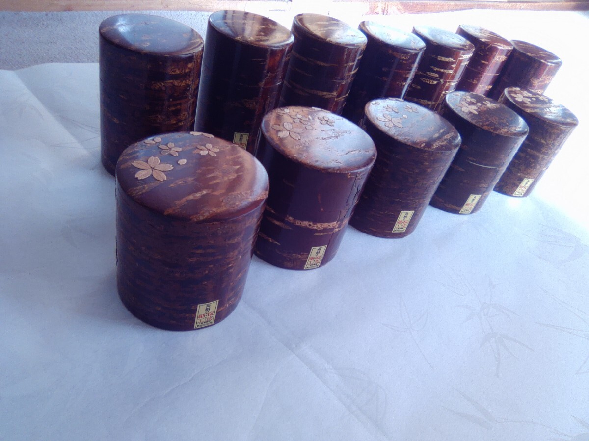  Sakura кожа умение банка для чая чайная посуда жестяная пластина 2 вид 12 пункт совместно 