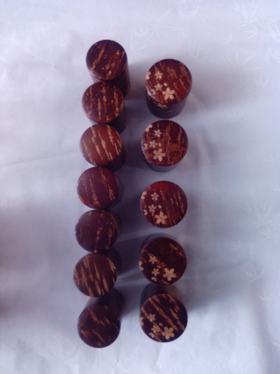  Sakura кожа умение банка для чая чайная посуда жестяная пластина 2 вид 12 пункт совместно 