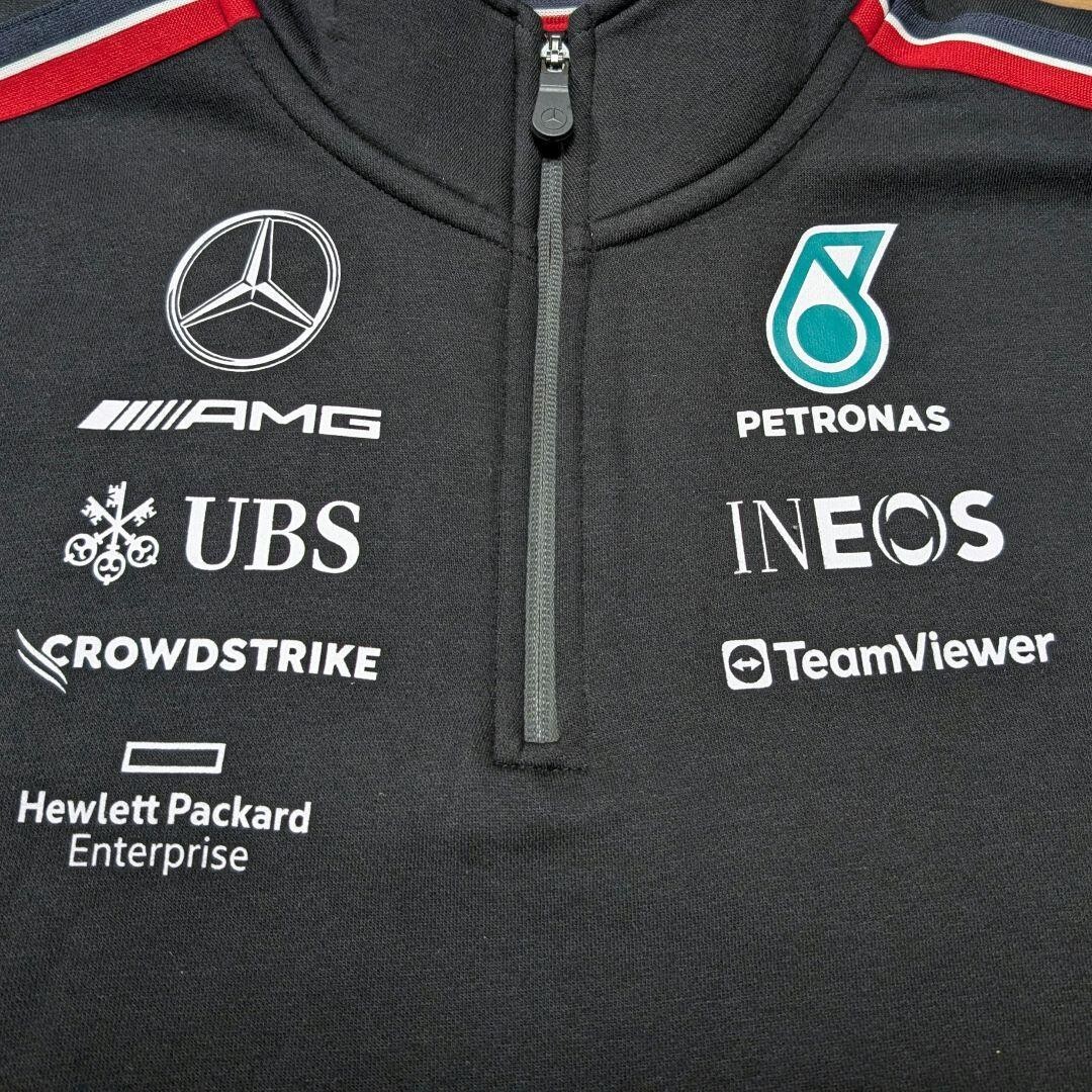 【タグ付き】2023 メルセデスAMG F1 ジャケット L Puma★ハミルトン ロズベルグ ベンツ F1日本GP 鈴鹿サーキット TOMMYHILFIGER フリース_画像3