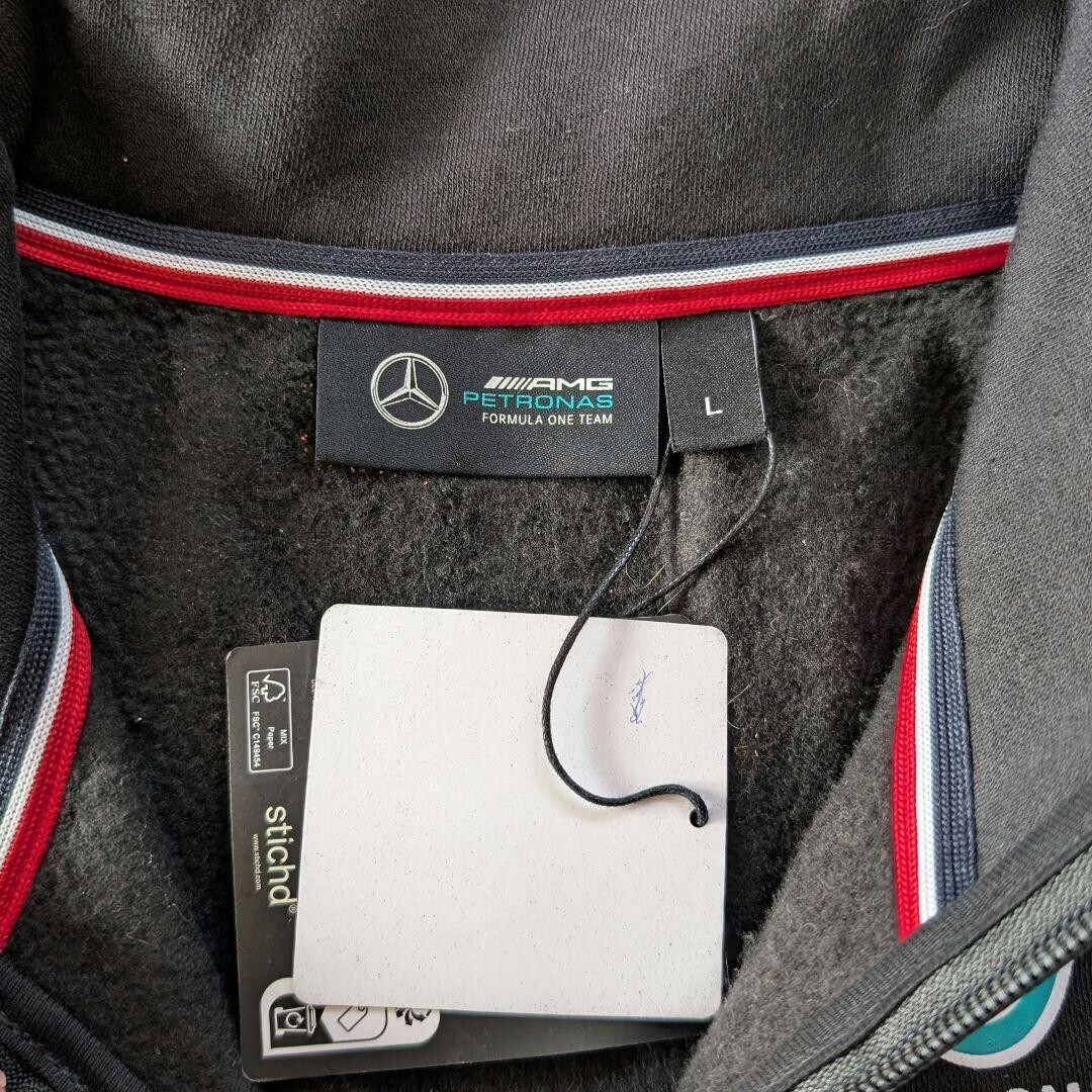 【タグ付き】2023 メルセデスAMG F1 ジャケット L Puma★ハミルトン ロズベルグ ベンツ F1日本GP 鈴鹿サーキット TOMMYHILFIGER フリース_画像5