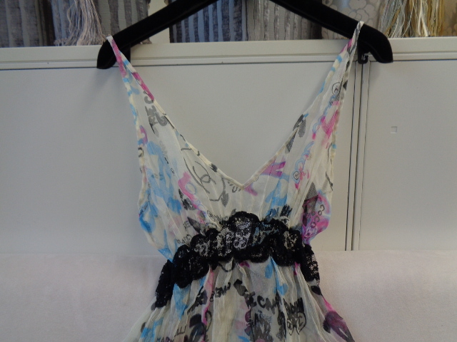 シャネル ヴィンテージ 美品 * マルチCHANELロゴ キャミソール #44_画像3