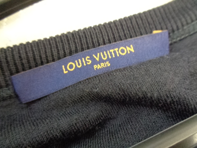ルイヴィトン　美品 * タオル地のアイコニックTシャツ　黒　＃M_画像3
