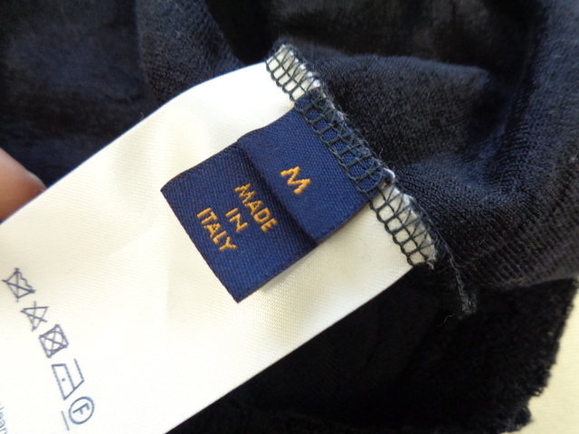 ルイヴィトン　美品 * タオル地のアイコニックTシャツ　黒　＃M_画像4