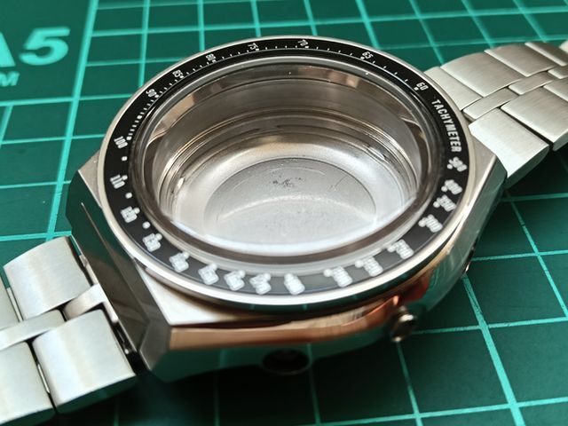 激レア セイコー スピードタイマー 角目 SEIKO 6138-0030 ケース & ブレス 新古品_画像1