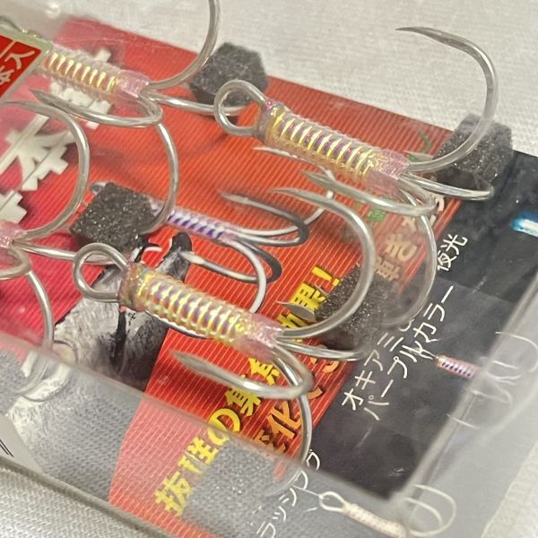 【未使用】 シントワ　ヨクバリフック#1　４本針 バーブレス　４本入り_画像3