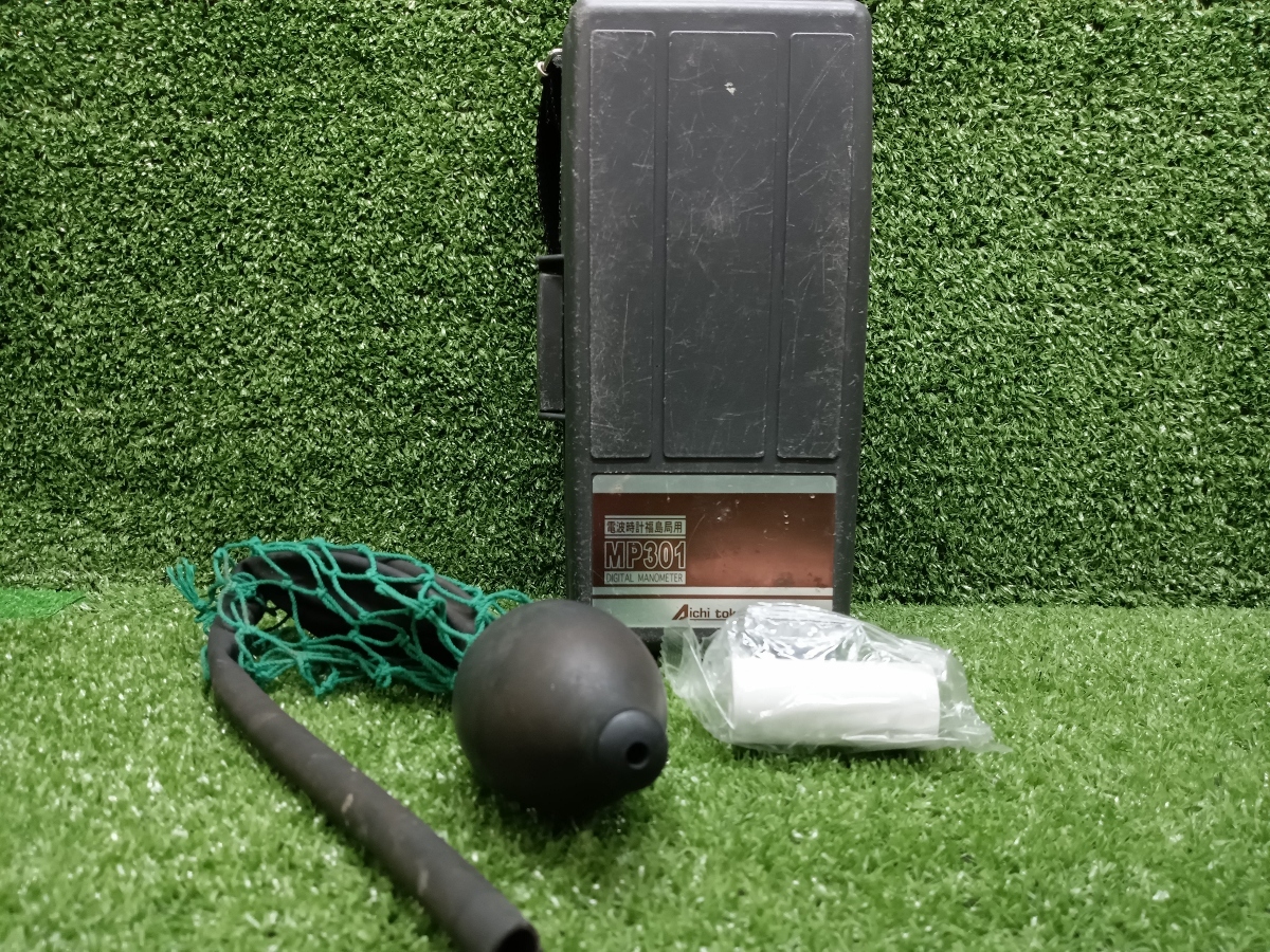 中古 通電のみ確認 現状品 愛知時計 Aichi デジタルマノメーター 都市ガス LPG MP301 ②_画像8