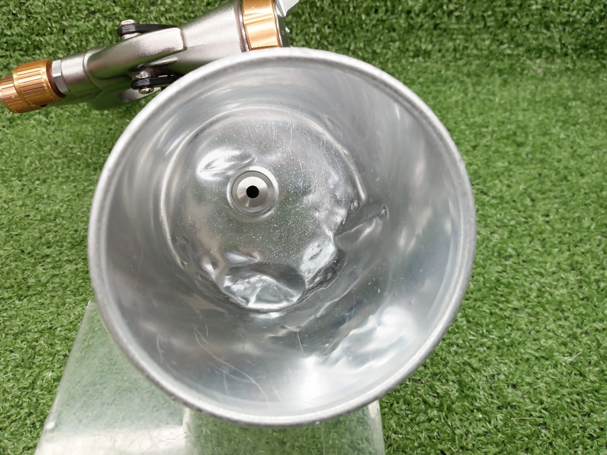 中古 meiji 明治機械 FINER-FORCE R スプレーガン エアスプレー カップ付き_画像4