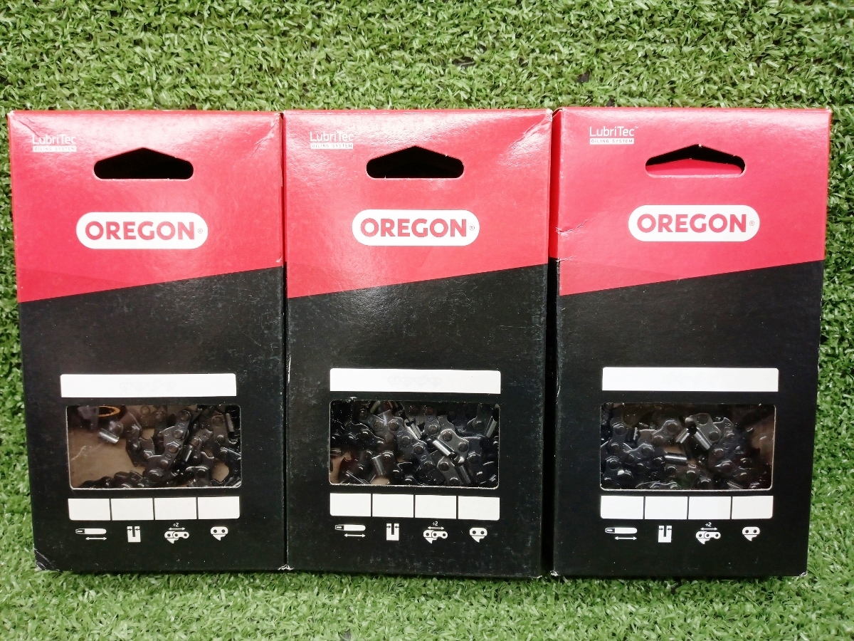 未使用 OREGON オレゴン チェンソー 替え刃 3箱セット まとめ売り ソーチェーン マイクロチゼル 25AP076E_画像1