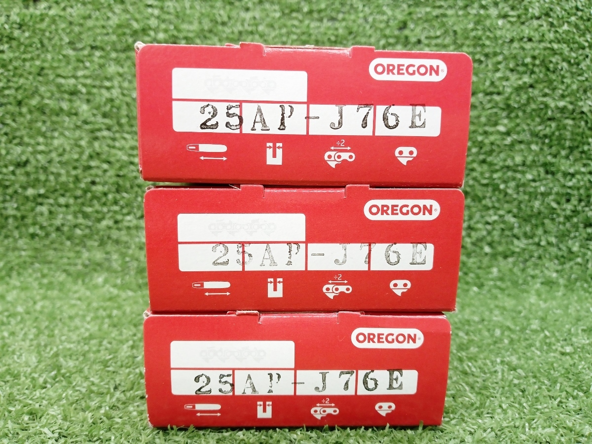 未使用 OREGON オレゴン チェンソー 替え刃 3箱セット まとめ売り ソーチェーン マイクロチゼル 25AP076E_画像4