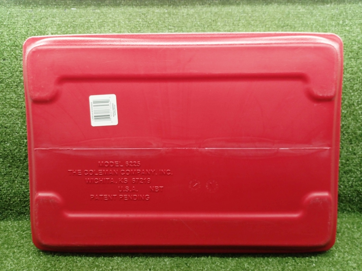 中古 汚れ有 coleman コールマン パーティスタッカー 23.5L クーラーボックス キャンプ レジャー 25QT 赤 レッド ①_画像10