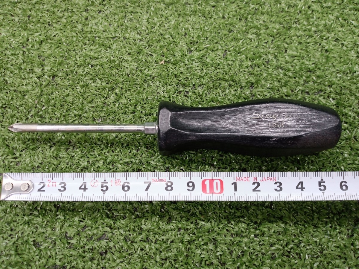 中古 snap-on スナップオン プラスドライバー グリップ 黒 ブラック 品番不明_画像1