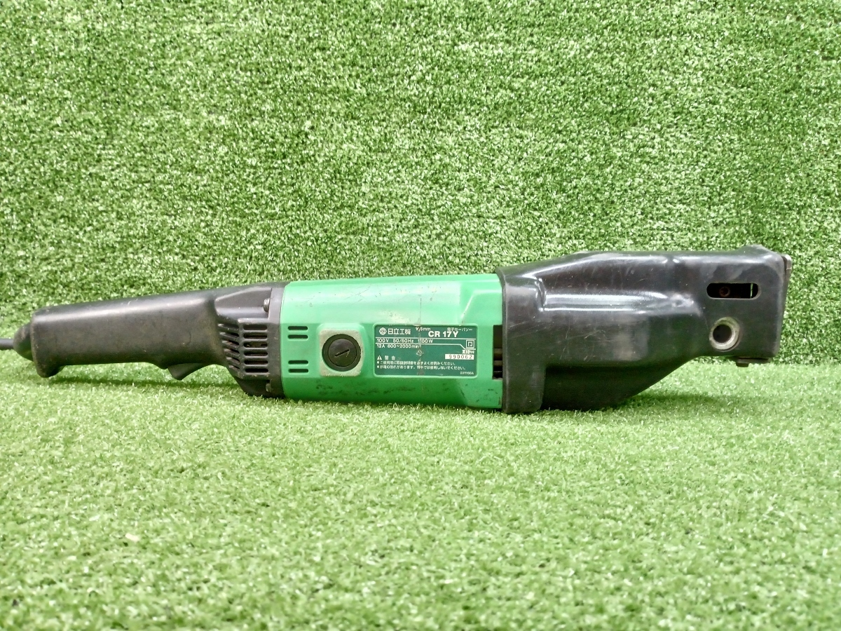 中古 ガラ音アリ 現状品 HITACHI 日立工機 165mm 電子セーバソー CR17Y_画像3