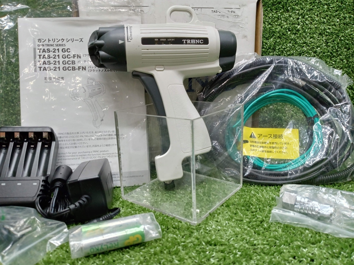 未使用品 TRINC ガントリンク バッテリー式 フラットノズルモデル TAS-21 GCB-FN_画像1