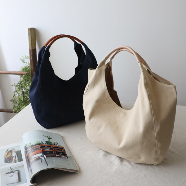 最終SALE 厚地 生成り デニム 牛革レザー 2way トートバッグ 裏地付 鞄 A4サイズ シンプル 内ポケツトP10A_画像1