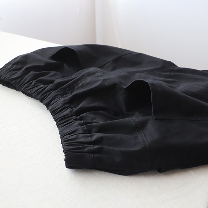 最終　冬のパンツ祭りＳＡＬＥ　９０ｃｍ　ストレッチ伸縮コットンチノ生地　マニッシュ　テーパード　パンツ ペグ　ブラック　G72B_画像5