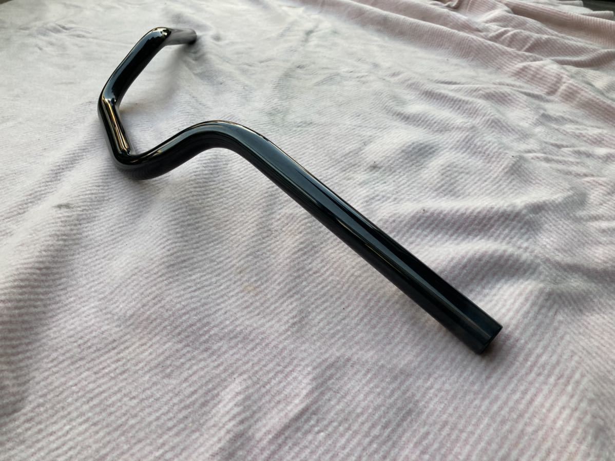 ブラックコンチハンドル　710*105 新品　ちょいアップ　ブラックメッキ_画像3