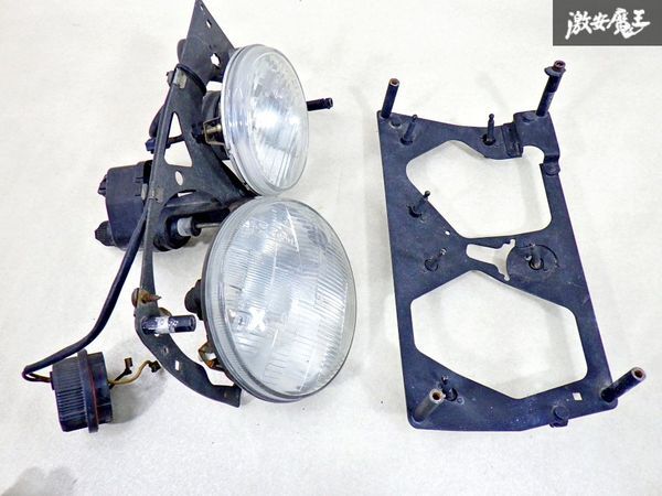 【希少！売り切り！】ランチア デルタ 純正 ハロゲン ヘッドライト ヘッドランプ 左右セット 即納 棚24A_画像4