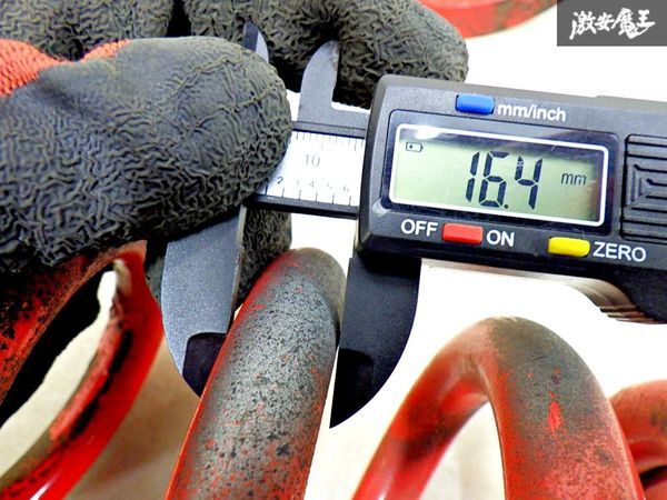 【ストア出品】社外 直巻き スプリング バネ コイル 車高調用 2本 汎用品 自由長160mm ID70mm ケンメリで使用されてました 棚8B_画像5