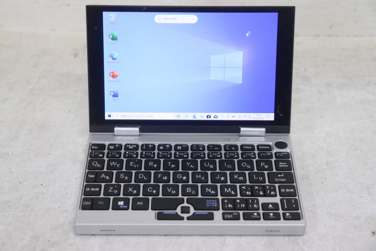 Y06/956 NANOTE NEXT UMPC-03-SR ミニノートパソコン Pentium J4205 1.5GHz メモリ 8GB SSD 64GB リカバリ済み_画像1