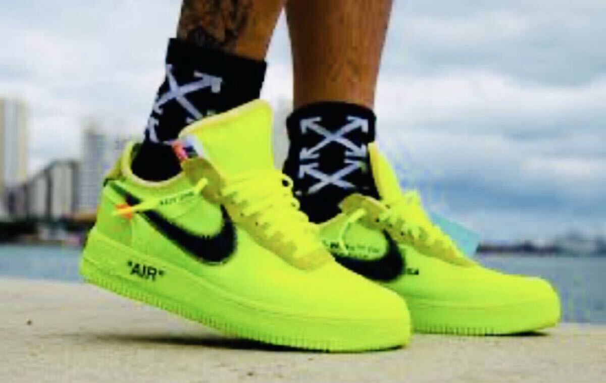 супер редкий! немедленно полная распродажа товар! очень редкий модель!*NIKE Nike OFF-WHITE×NIKE AIRFORCE1 LOW VOLT! золотой размер 27.5cm!*