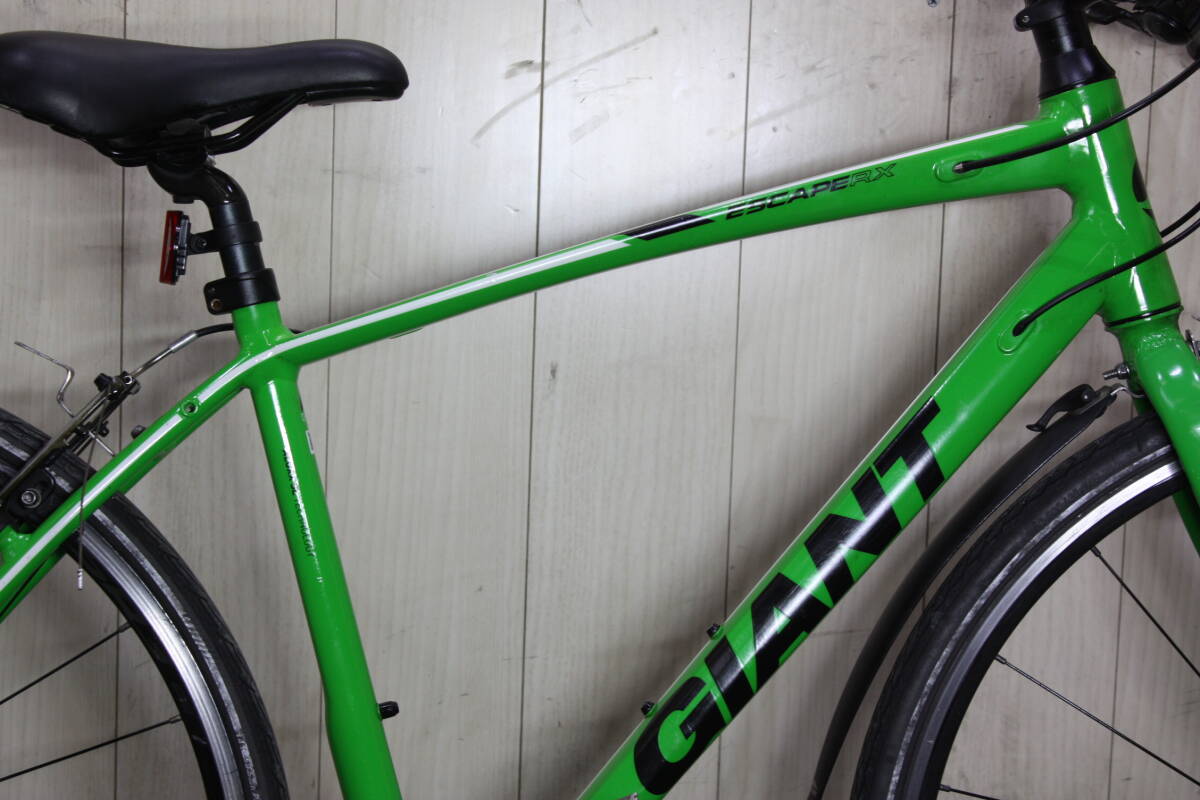 人気！GIANT ESCAPE RX 700C アルミ 27速 470mm GREEN系 クロスバイク_画像8