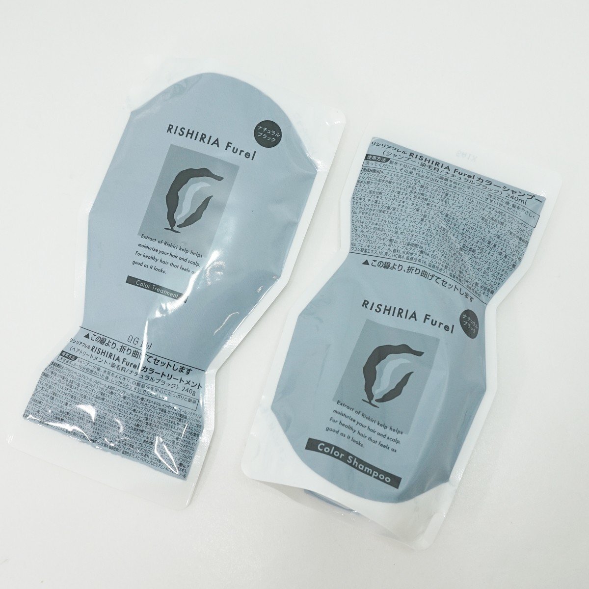 * нераспечатанный [RISHIRIA Furellisi задний freru] цвет шампунь * уход * бутылка комплект уход за волосами натуральный черный 