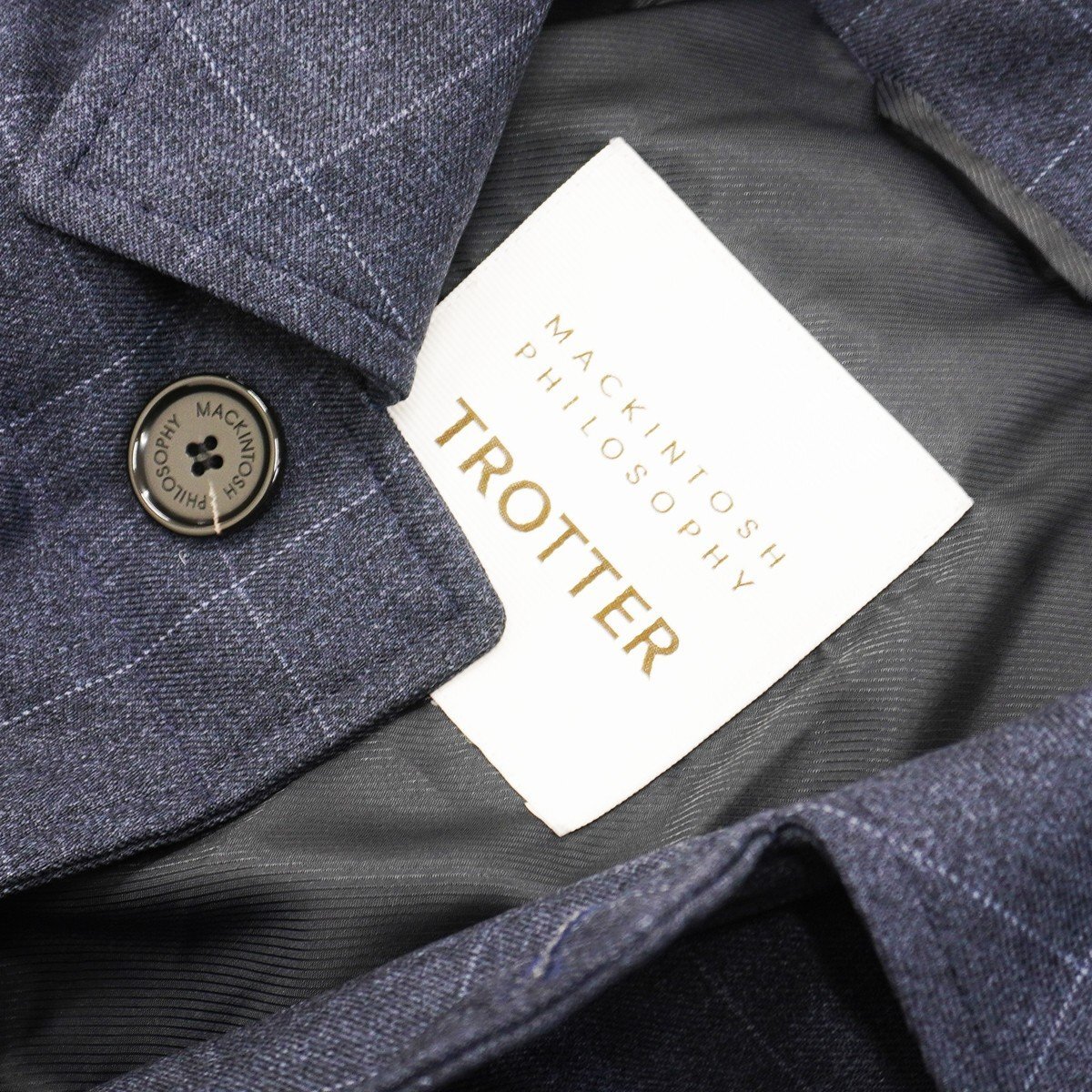 ◇美品【MACKINTOSH PHILOSOPHY マッキントッシュ フィロソフィー】TROTTER ダウンジャケット ネイビー 40_画像4